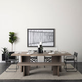 Konstantin Medium Brown Wood W/ Live Edge Rectangular Dining Table by Mercana at Eve Furniture