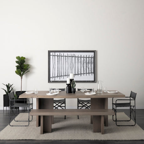 Konstantin Medium Brown Wood W/ Live Edge Rectangular Dining Table by Mercana at Eve Furniture
