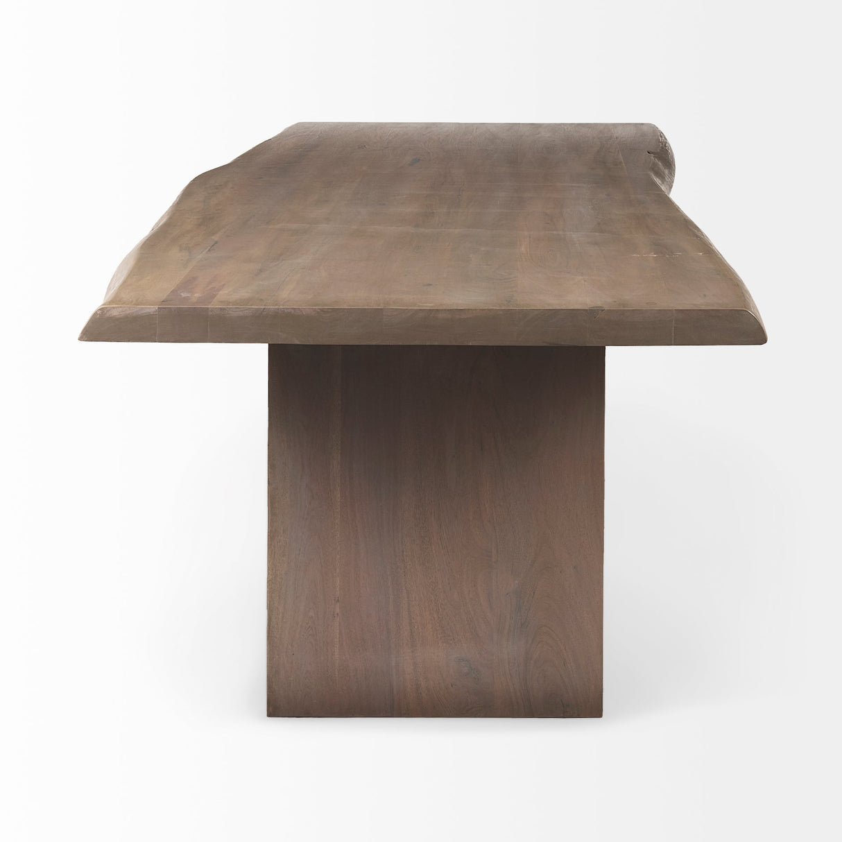 Konstantin Medium Brown Wood W/ Live Edge Rectangular Dining Table by Mercana at Eve Furniture
