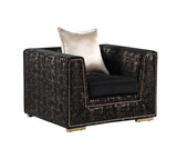 Konya Velvet Black Living Room Set [Special Price] by New Era Innovations at Eve Furniture