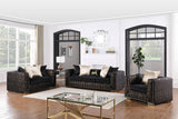 Konya Velvet Black Living Room Set [Special Price] by New Era Innovations at Eve Furniture