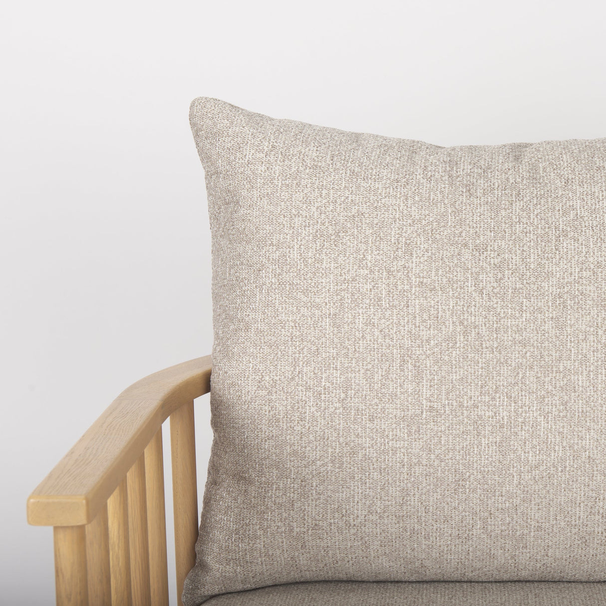 Kopari Beige Fabric W/Light Brown Wood Accent Chair by Mercana at Eve Furniture