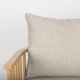 Kopari Beige Fabric W/Light Brown Wood Accent Chair by Mercana at Eve Furniture