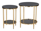 Koper Black Coffee Table Set (2-Piece) by Zuomod at Eve Furniture