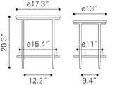 Koper Black Coffee Table Set (2-Piece) by Zuomod at Eve Furniture