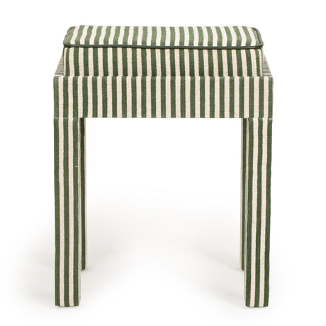 Kora Cotton Jute Designer Stool by TOV Furniture at Eve Furniture