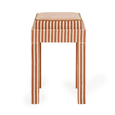 Kora Cotton Jute Designer Stool by TOV Furniture at Eve Furniture
