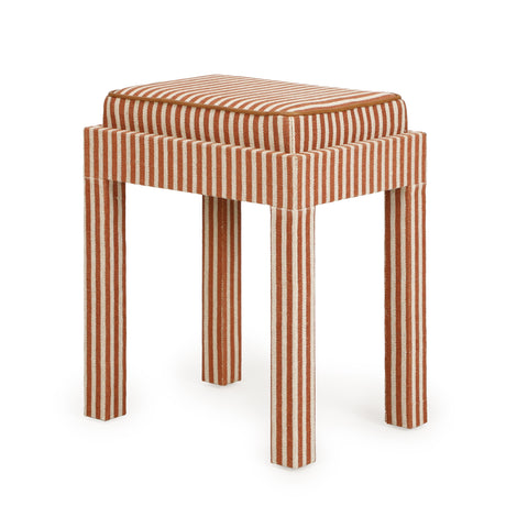 Kora Cotton Jute Designer Stool by TOV Furniture at Eve Furniture