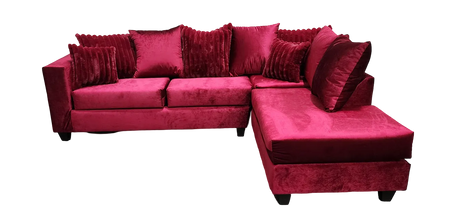 Kora Fuchsia 2-Piece Right Arm Facing (RAF) Sectional by New Era Innovations at Eve Furniture
