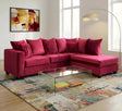 Kora Fuchsia 2-Piece Right Arm Facing (RAF) Sectional by New Era Innovations at Eve Furniture