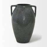 Kora Medium Dark Metallic Double Ear Vase by Mercana at Eve Furniture