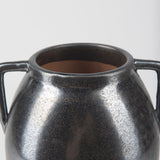 Kora Medium Dark Metallic Double Ear Vase by Mercana at Eve Furniture