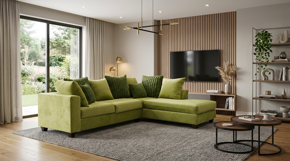 Kora Olive RAF Sectional by New Era Innovations at Eve Furniture