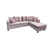 Kora Pink 2-Piece Right Arm Facing (RAF) Sectional by New Era Innovations at Eve Furniture