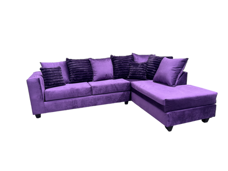 Kora Purple 2-Piece RAF Sectional by New Era Innovations at Eve Furniture