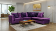 Kora Purple 2-Piece RAF Sectional by New Era Innovations at Eve Furniture