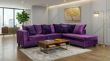 Kora Purple 2-Piece RAF Sectional by New Era Innovations at Eve Furniture