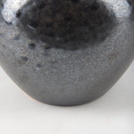 Kora Short Dark Metallic Double Ear Vase by Mercana at Eve Furniture