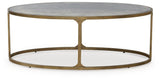 Korajane Antique Gold Coffee Table by Ashley at Eve Furniture