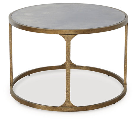 Korajane Antique Gold Coffee Table by Ashley at Eve Furniture