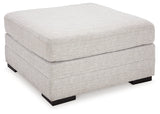 Koralynn Stone 3-Piece LAF Sectional with Ottoman by Ashley at Eve Furniture