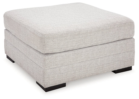 Koralynn Stone 3-Piece LAF Sectional with Ottoman by Ashley at Eve Furniture