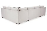 Koralynn Stone 3-Piece Left Arm Facing Chaise Sectional by Ashley at Eve Furniture
