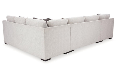 Koralynn Stone 3-Piece Left Arm Facing Chaise Sectional by Ashley at Eve Furniture