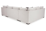 Koralynn Stone 3-Piece Right Arm Facing Chaise Sectional by Ashley at Eve Furniture