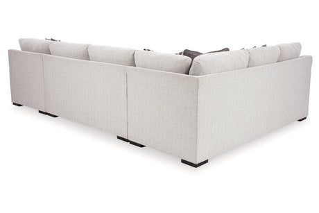Koralynn Stone 3-Piece Right Arm Facing Chaise Sectional by Ashley at Eve Furniture
