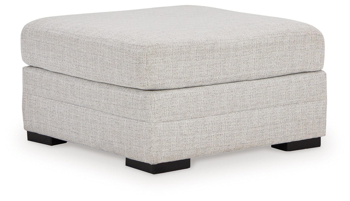 Koralynn Stone Oversized Accent Ottoman by Ashley at Eve Furniture