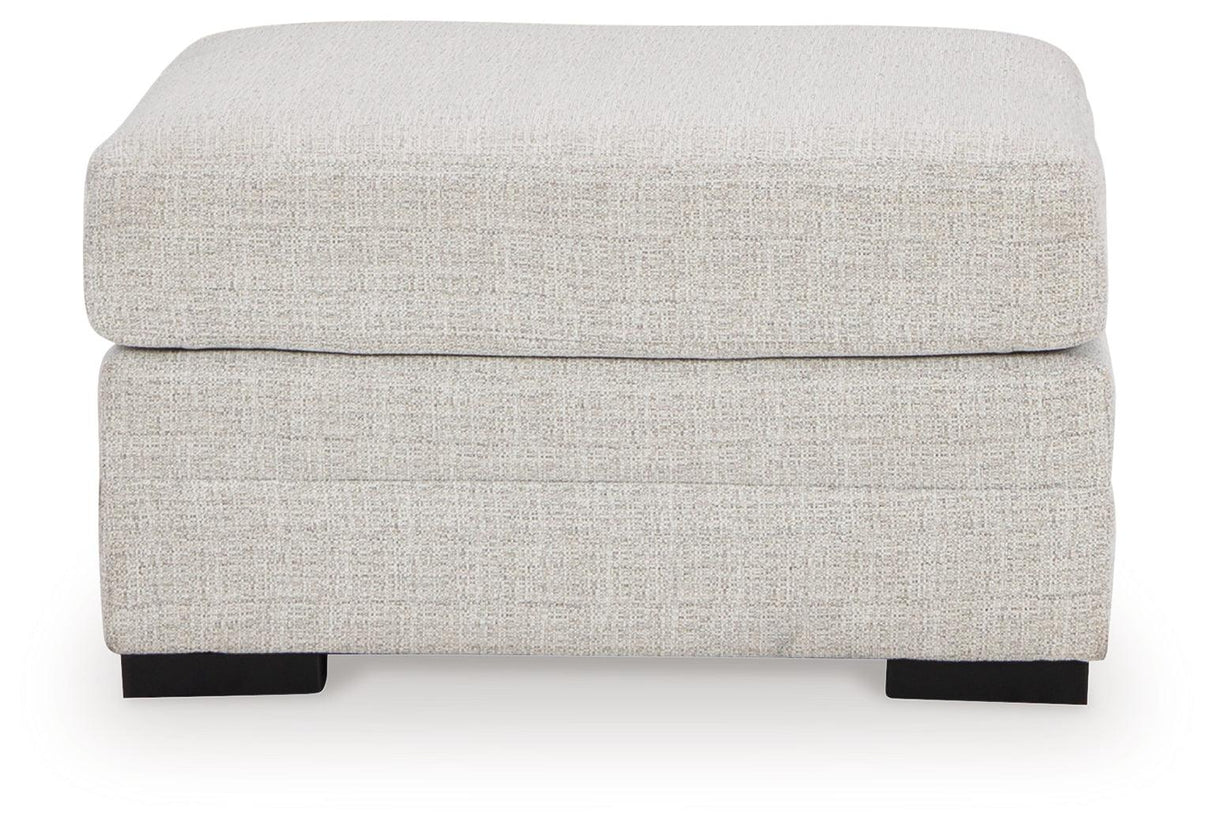 Koralynn Stone Oversized Accent Ottoman by Ashley at Eve Furniture