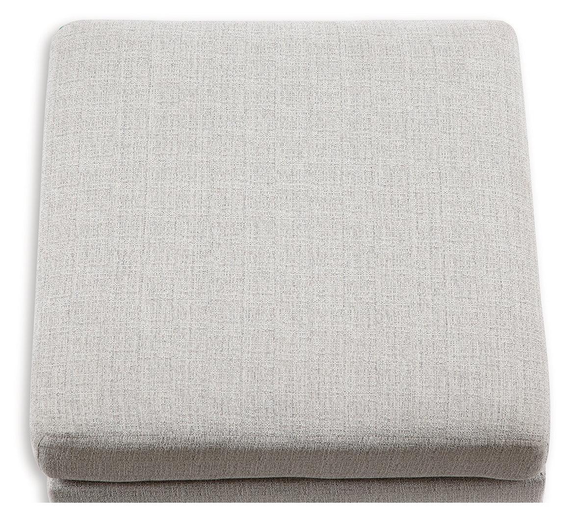 Koralynn Stone Oversized Accent Ottoman by Ashley at Eve Furniture