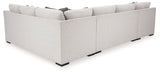 Koralynn Stone 3-Piece LAF Sectional with Ottoman by Ashley at Eve Furniture