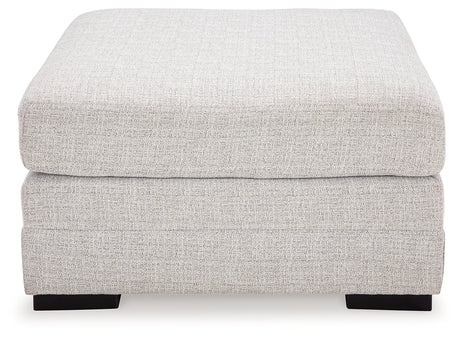 Koralynn Stone 3-Piece LAF Sectional with Ottoman by Ashley at Eve Furniture