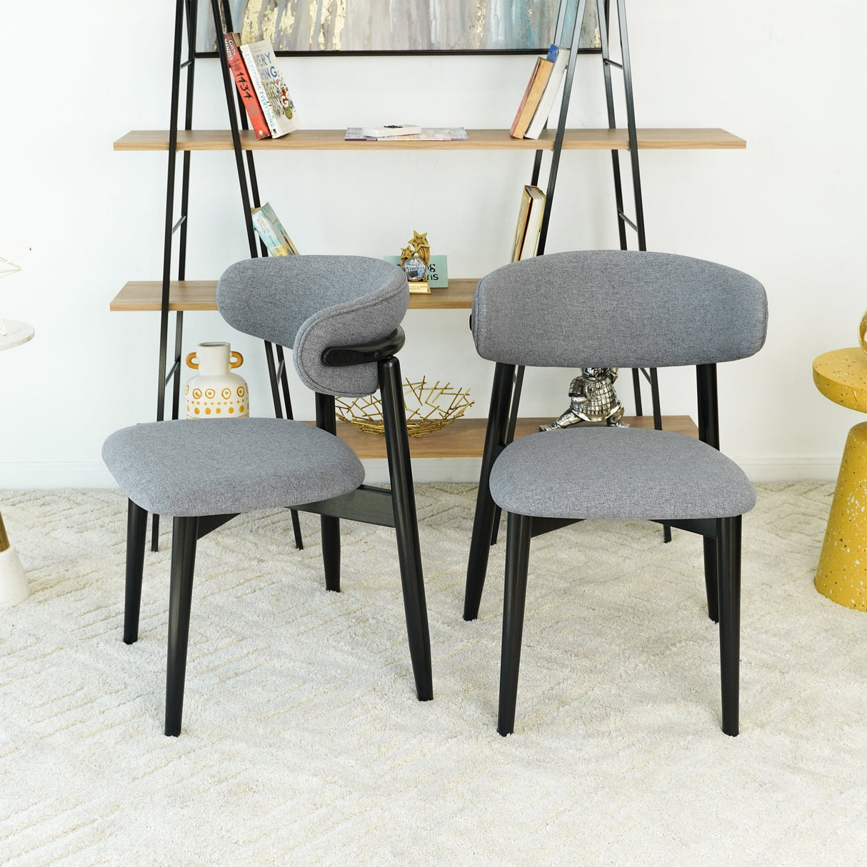Korbin Grey Fabric Dining Chair