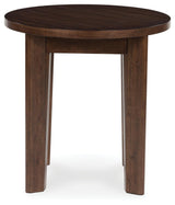 Korestone 2 Dark Brown End Table by Ashley at Eve Furniture