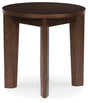 Korestone 2 Dark Brown End Table by Ashley at Eve Furniture