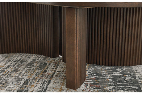 Korestone Coffee Table and 2 End Tables by Ashley at Eve Furniture