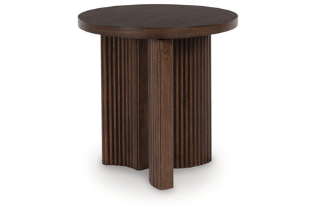 Korestone Coffee Table and 2 End Tables by Ashley at Eve Furniture
