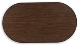 Korestone Coffee Table with 1 End Table in Dark Brown by Ashley at Eve Furniture