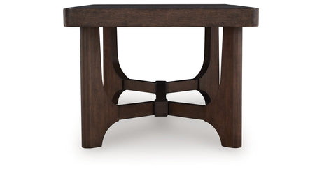 Korestone Dark Brown Coffee Table by Ashley at Eve Furniture