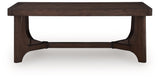 Korestone Dark Brown Coffee Table by ASHLEY FURNITURE at Eve Furniture