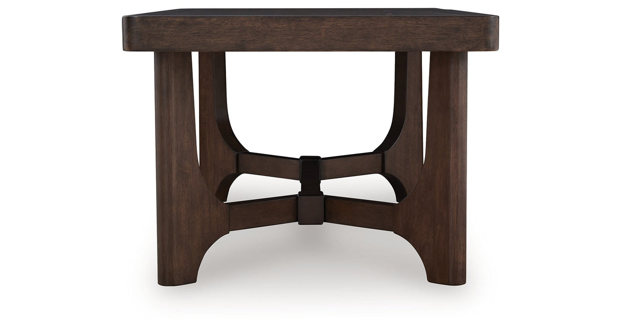 Korestone Dark Brown Coffee Table by ASHLEY FURNITURE at Eve Furniture
