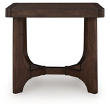 Korestone Dark Brown End Table by Ashley at Eve Furniture