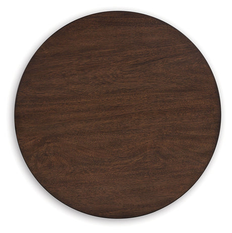 Korestone Dark Brown End Table by Ashley at Eve Furniture