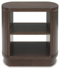 Korestone Dark Brown End Table by Ashley at Eve Furniture