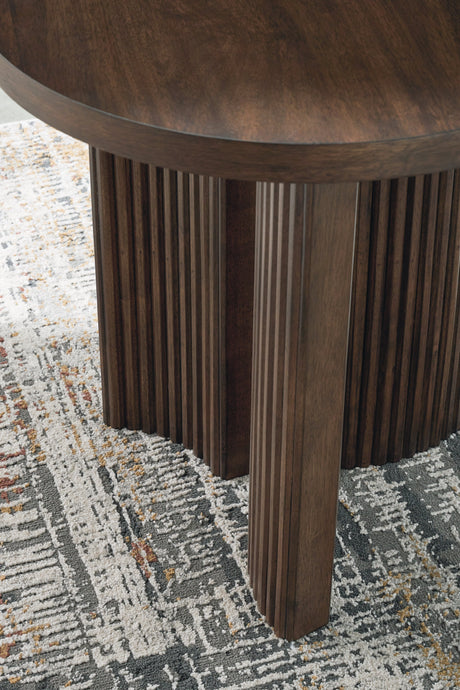 Korestone Dark Brown End Table by Ashley at Eve Furniture
