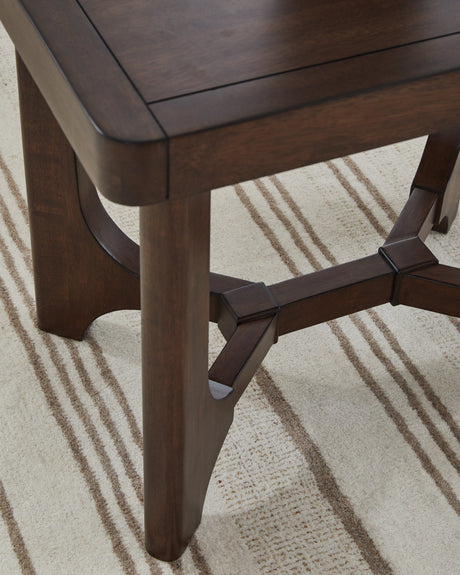 Korestone Dark Brown End Table by Ashley at Eve Furniture