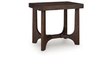 Korestone Dark Brown End Table by Ashley at Eve Furniture